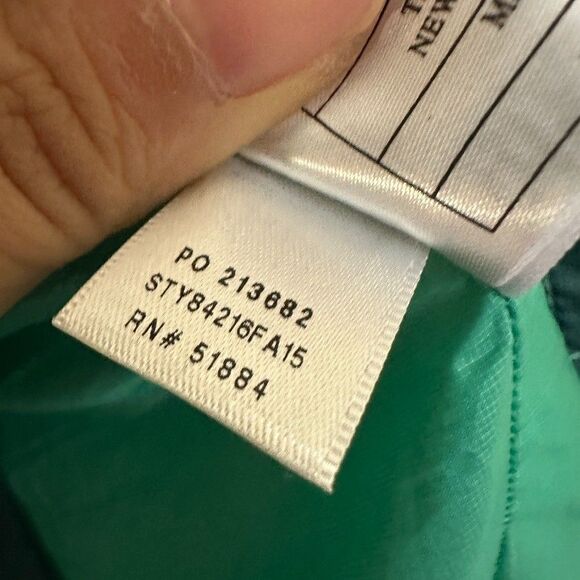 Patagonia Nano Puff Quilted Full Zip Outdoors Hiking Green Teal Women XL X-Large - Picture 7 of 9